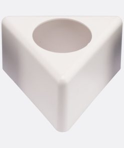 Alternative view of Badge Flag micro triangle blanc vierge