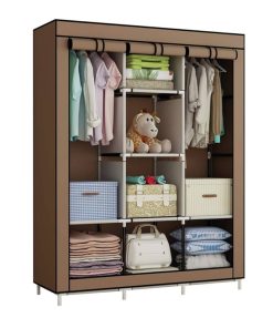 Armoire de Penderie en Tissu 3 Battants