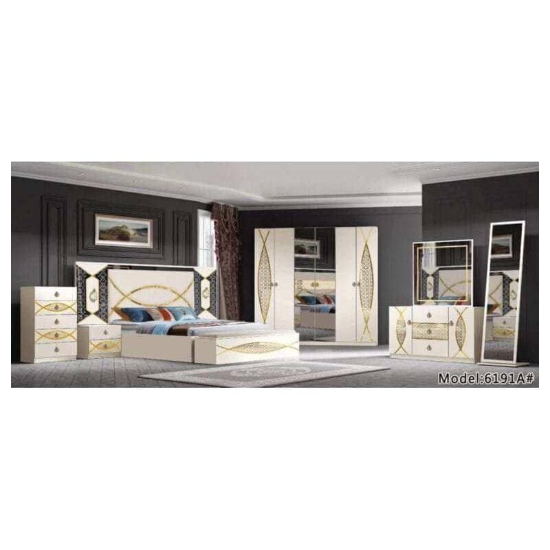Chambre A Coucher 6191A Beige Doré