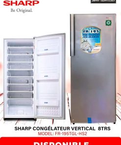 Alternative view of Congelateur Vertical SHARP 8 Tiroirs 195 PLAQ ALU
