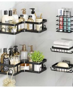 Étagère De Rangement Pour Salle De Bain 5pcs