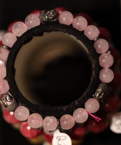 Bracelet Quartz rose boudha