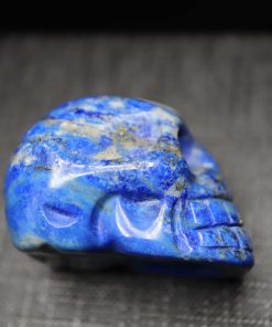 Alternative view of Lapis crâne sculpté