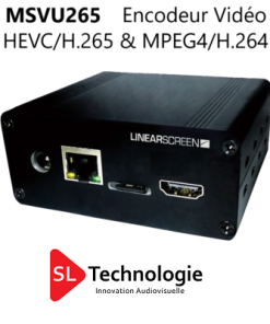 MSVU265 SDI Encodeur Vidéo HEVC/H.265 & MPEG4/H.264 – Monoflux