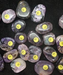 Alternative view of Charoite-Galet plat- sachet de 7 pieces-