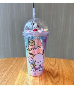 Tasse à Paille En Plastique De Dessin