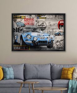 Alternative view of Cadre Voiture Alpine de Renault Rubix 68x98cm