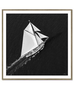 Alternative view of Tableau Carré Voilier Rade de Brest 42x42cm