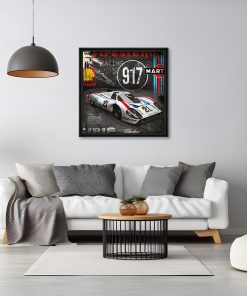 Alternative view of Tableau Rubix 917 Martini Asphalt 88×88 cm