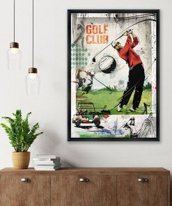 Alternative view of Tableau Golfeur de Rubix 38x53cm