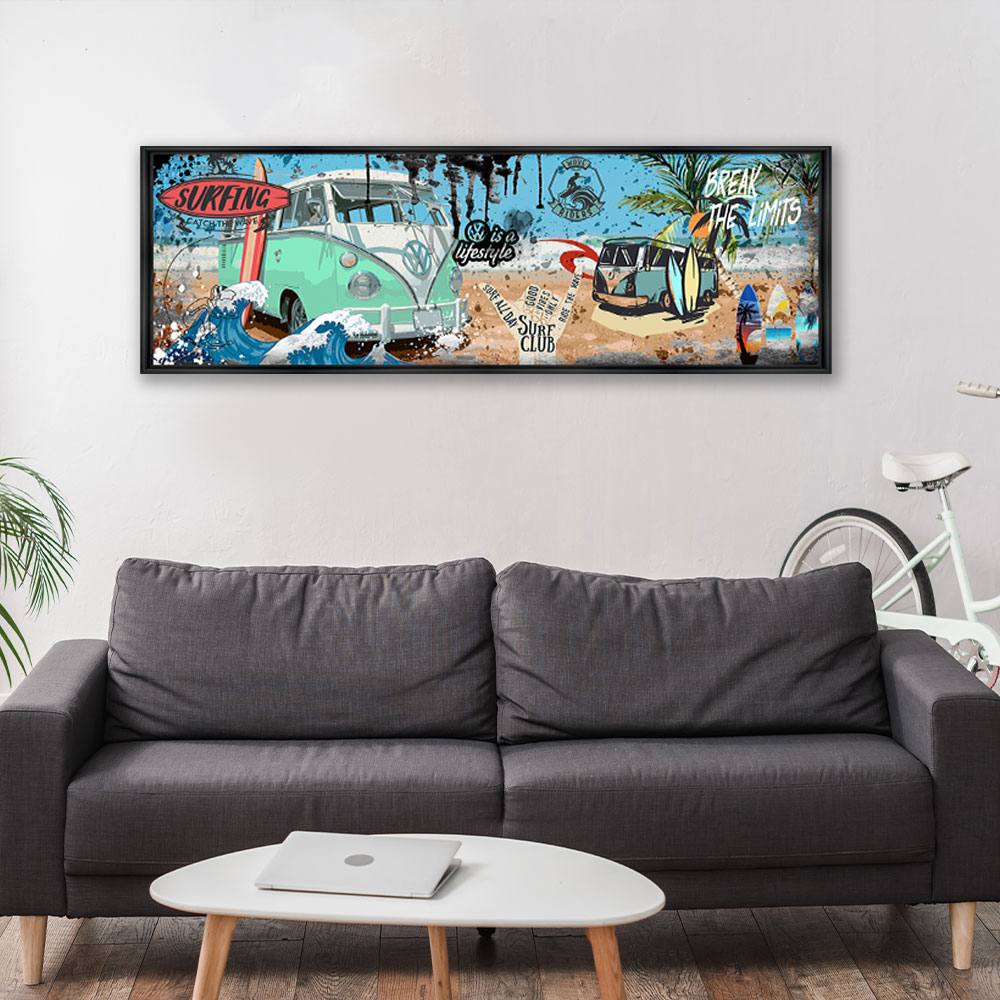 Tableau Rubix Surfing Combi 38×98 cm – Image 2