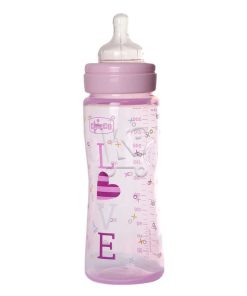 Alternative view of Chicco Biberon en Plastique Tétine Silicone Flux Rapide 4m+ 330ml Fille