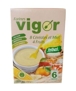 Vigor Farines 8 Céréales 4 Fruits Et Miel 6 Mois 250 g