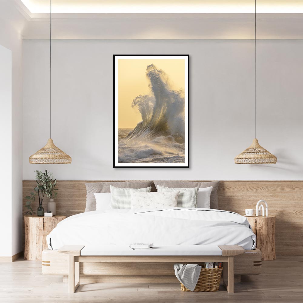 Tableau Mathieu Rivrin Lesconil Lever de Soleil 82x122cm – Image 3