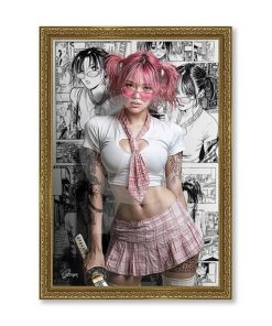 Tableau Manga Girl Alexandre Granger 69x99cm