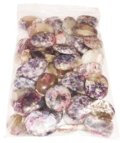 Pierres roulées Tourmaline rose sur anhydrite – 1Kg