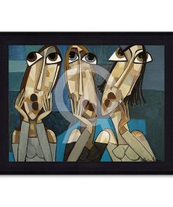 Tableau Martine Gonnin 3 Baigneuses 93×133 cm