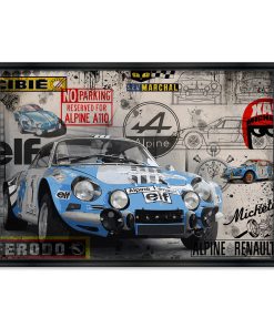 Cadre Voiture Alpine de Renault Rubix 68x98cm