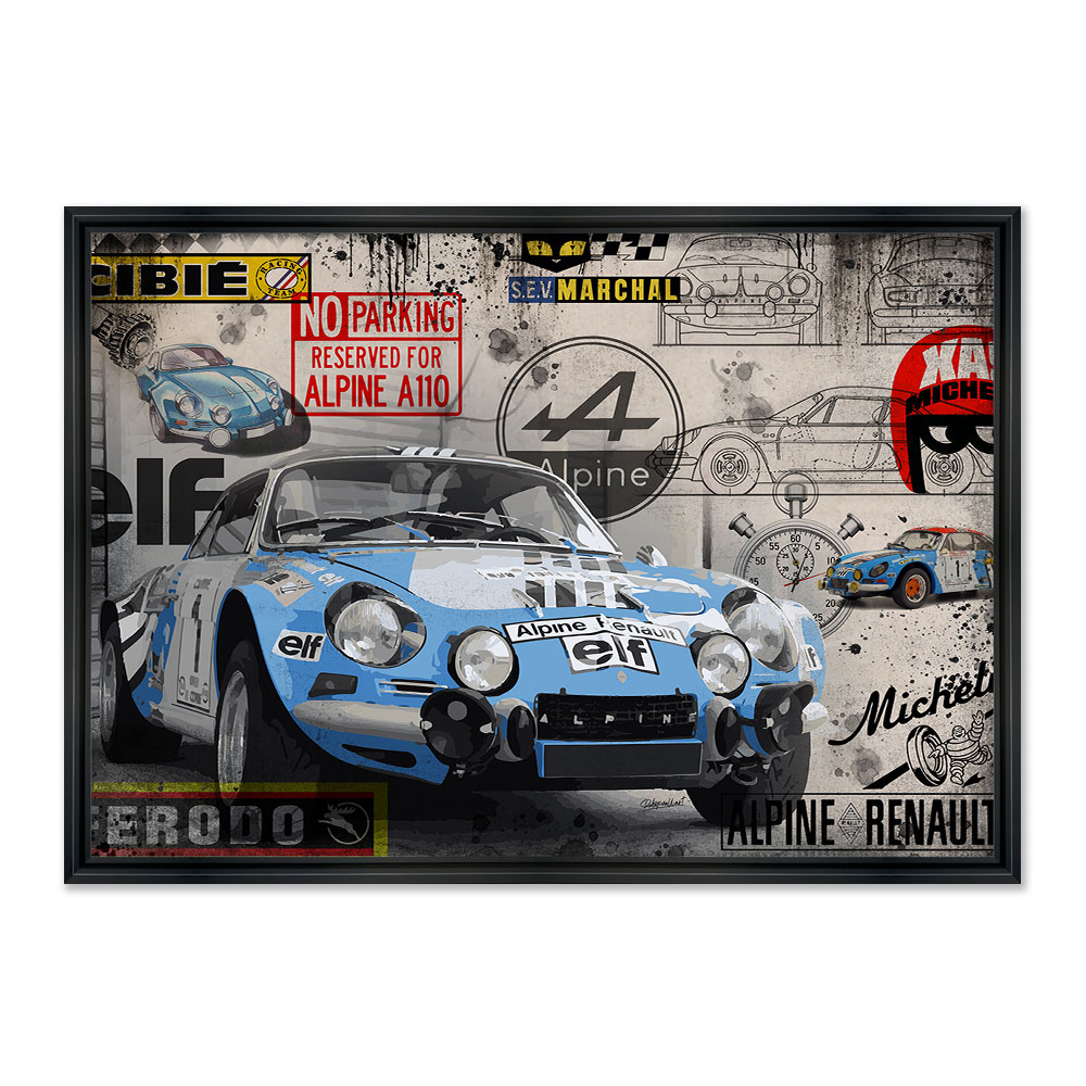 Cadre Voiture Alpine de Renault Rubix 68x98cm